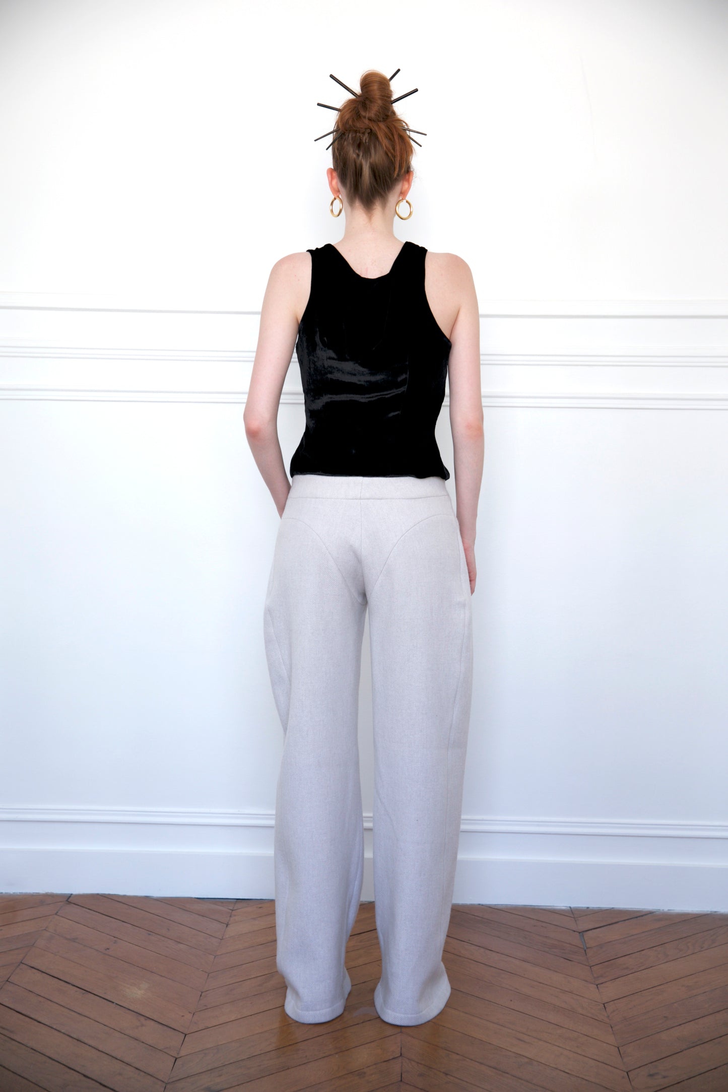 Wool and cashmere pants