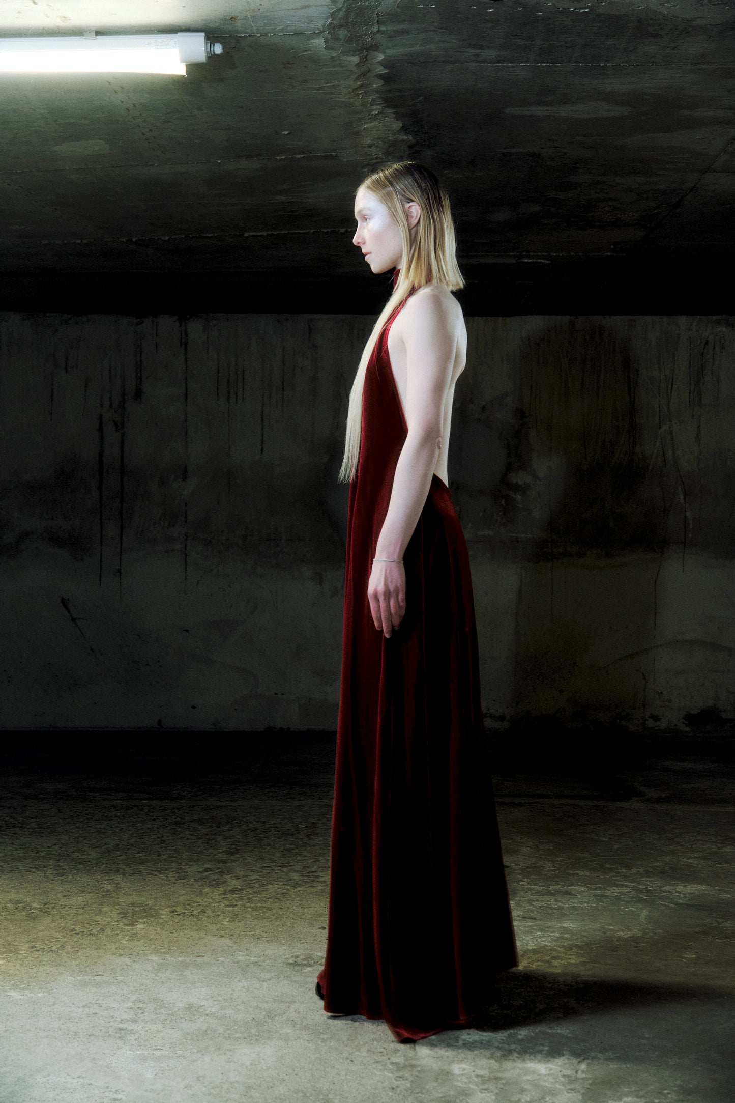Velvet twist dress
