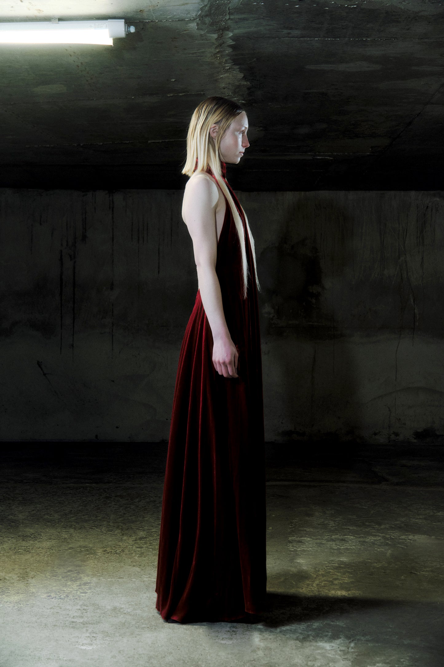 Velvet twist dress