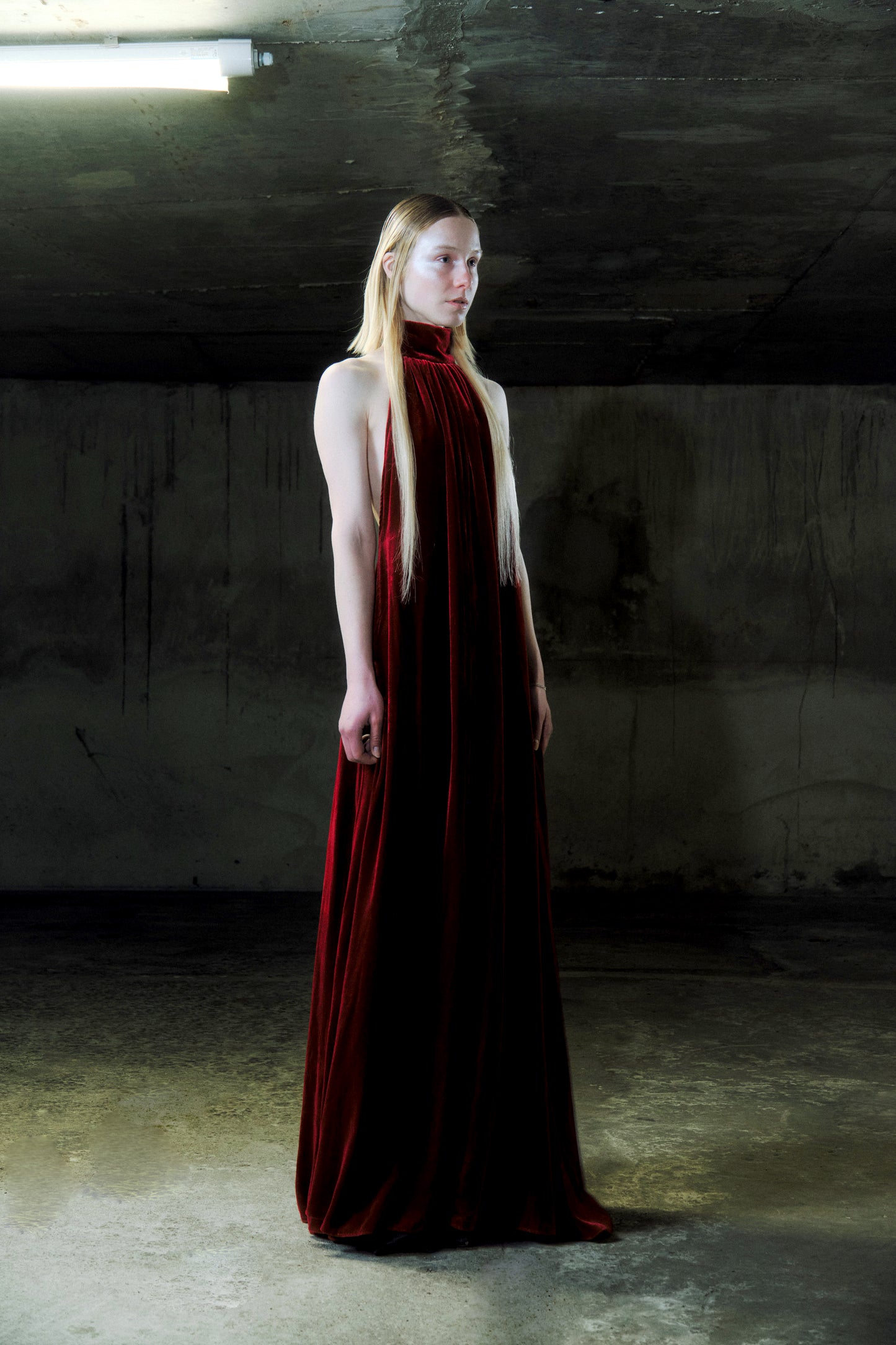 Velvet twist dress