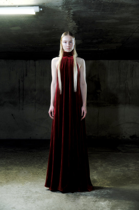 Velvet twist dress