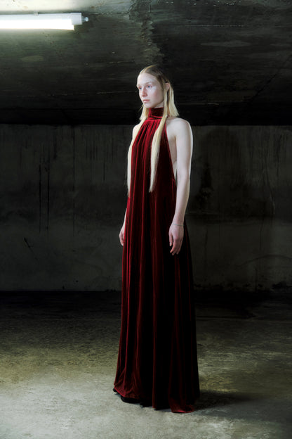 Velvet twist dress