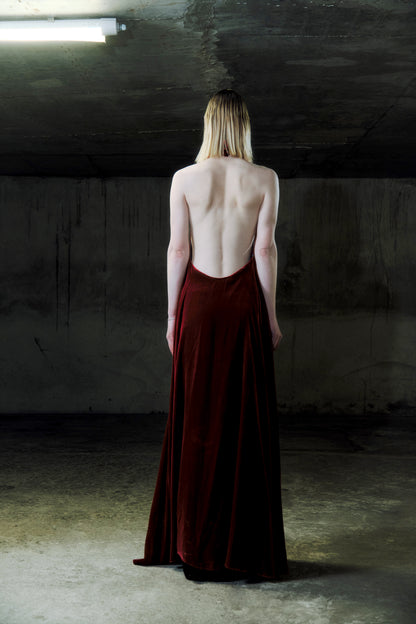 Velvet twist dress