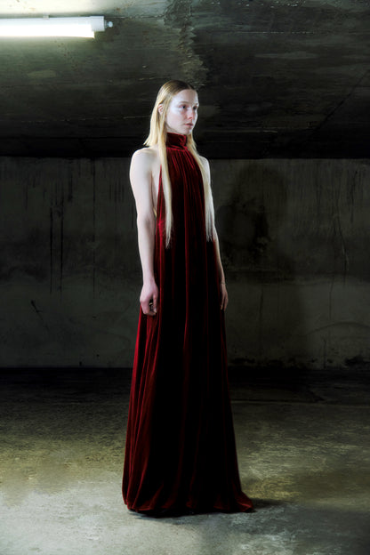 Velvet twist dress